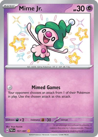 Mime Jr. SV: Paldean Fates Pokemon card
