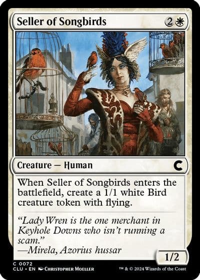 Seller of Songbirds Ravnica: Clue Edition Magic card