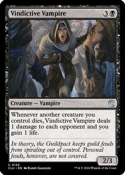 Vindictive Vampire Ravnica: Clue Edition Magic card