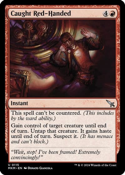 Caught Red Handed Murders at Karlov Manor Magic card