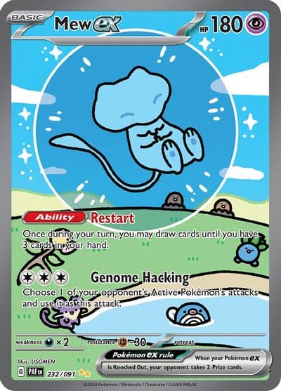 Mew ex SV: Paldean Fates Pokemon card