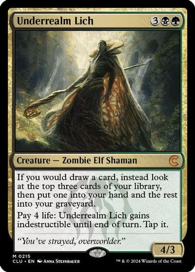 Underrealm Lich Ravnica: Clue Edition Magic card