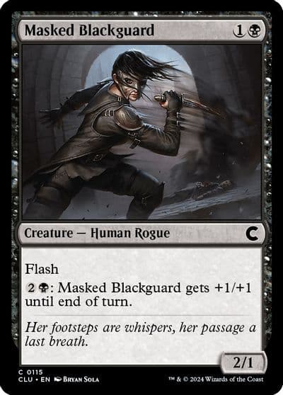 Masked Blackguard Ravnica: Clue Edition Magic card