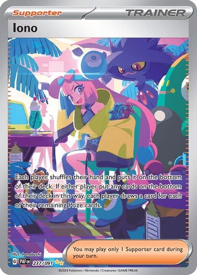Iono SV: Paldean Fates Pokemon card
