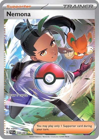 Nemona SV: Paldean Fates Pokemon card