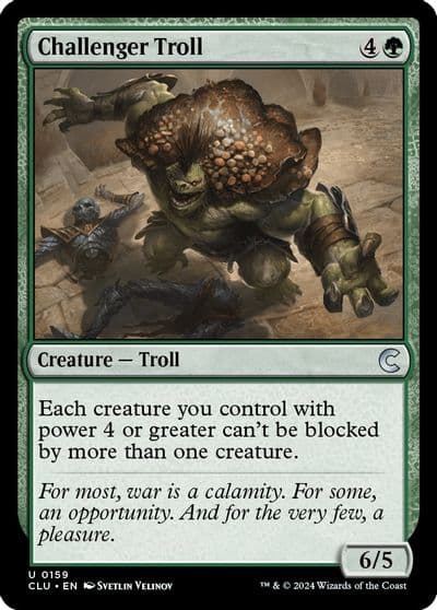 Challenger Troll Ravnica: Clue Edition Magic card