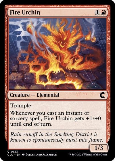 Fire Urchin Ravnica: Clue Edition Magic card