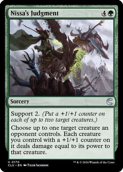 Nissas Judgment Ravnica: Clue Edition Magic card