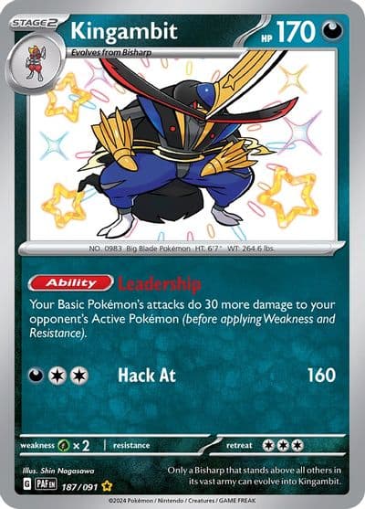Kingambit SV: Paldean Fates Pokemon card