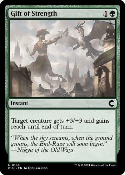 Gift of Strength Ravnica: Clue Edition Magic card