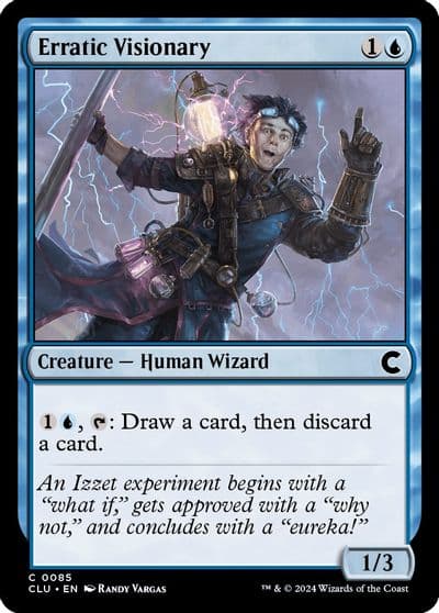 Erratic Visionary Ravnica: Clue Edition Magic card
