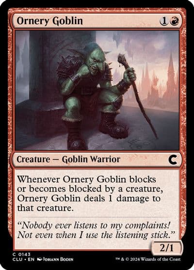 Ornery Goblin Ravnica: Clue Edition Magic card