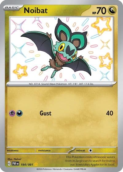 Noibat SV: Paldean Fates Pokemon card