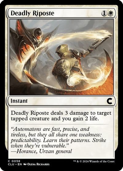 Deadly Riposte Ravnica: Clue Edition Magic card