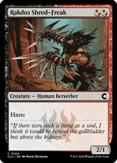 Rakdos Shred Freak Ravnica: Clue Edition Magic card