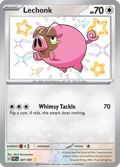 Lechonk SV: Paldean Fates Pokemon card