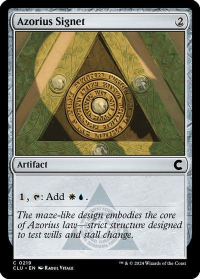 Azorius Signet Ravnica: Clue Edition Magic card