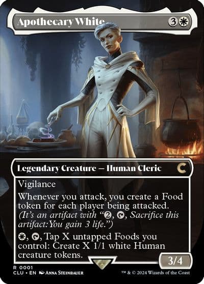 Apothecary White Borderless Ravnica: Clue Edition Magic card