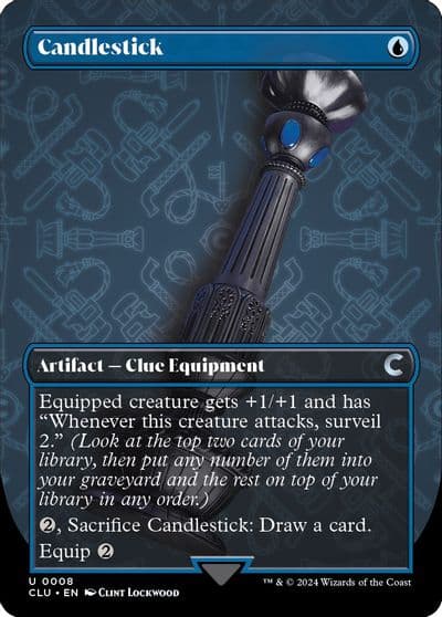 Candlestick Borderless Ravnica: Clue Edition Magic card