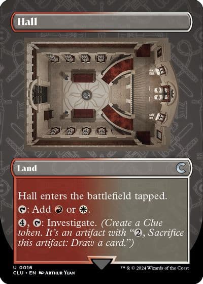 Hall Borderless Ravnica: Clue Edition Magic card