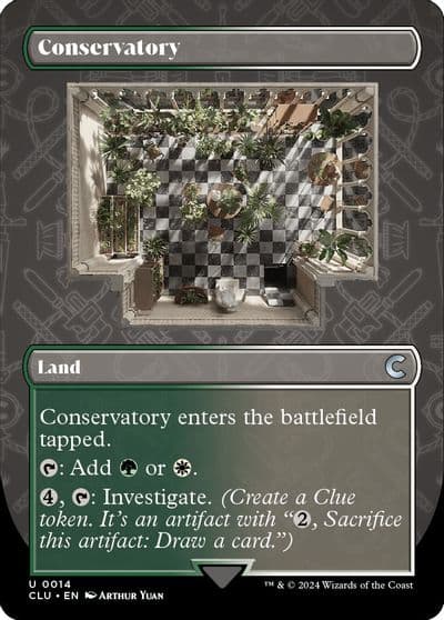 Conservatory Borderless Ravnica: Clue Edition Magic card