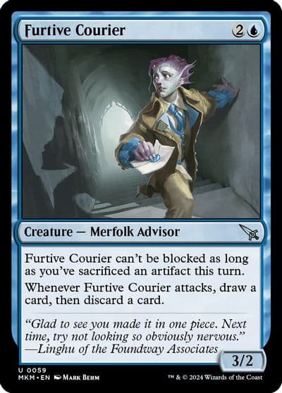 Furtive Courier Murders at Karlov Manor Magic card