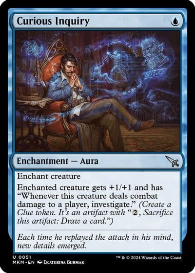 Curious Inquiry Murders at Karlov Manor Magic card