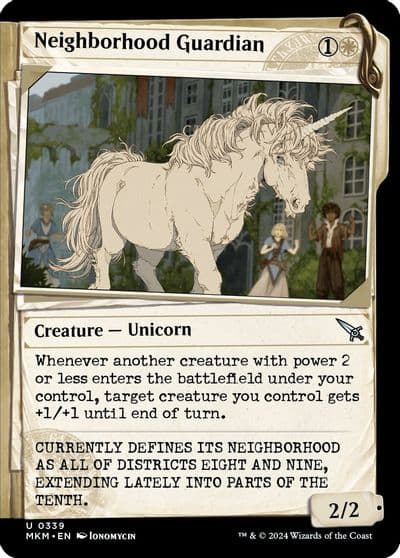 Neighborhood Guardian Showcase Murders at Karlov Manor Magic card