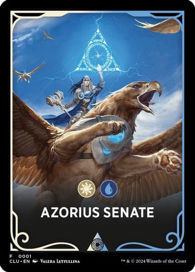 Azorius Senate Theme Card Ravnica: Clue Edition Magic card