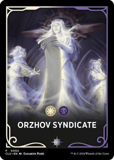 Orzhov Syndicate Theme Card Ravnica: Clue Edition Magic card