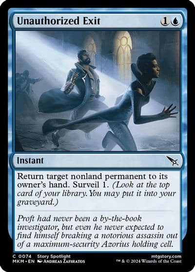 Unauthorized Exit Murders at Karlov Manor Magic card