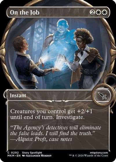 On the Job Showcase Murders at Karlov Manor Magic card