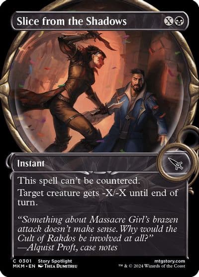 Slice from the Shadows Showcase Murders at Karlov Manor Magic card