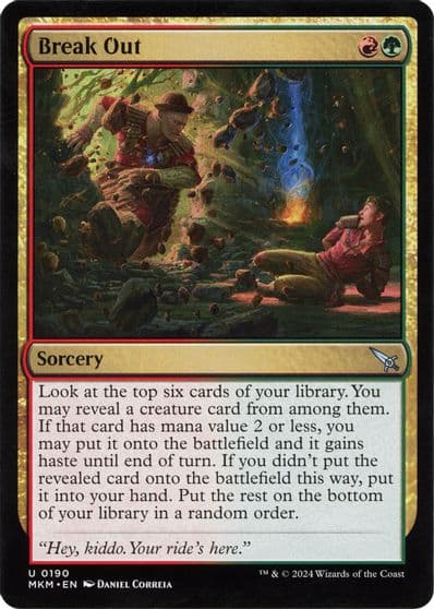 Break Out a Murders at Karlov Manor Magic card