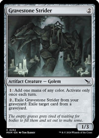 Gravestone Strider Murders at Karlov Manor Magic card