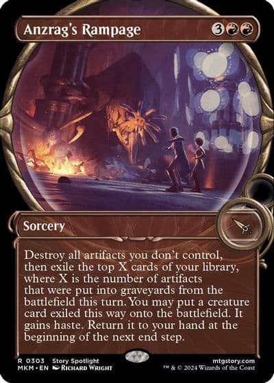 Anzrags Rampage Showcase Murders at Karlov Manor Magic card