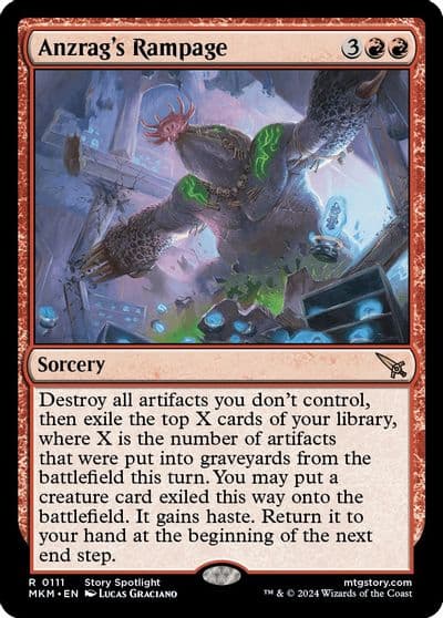 Anzrags Rampage Murders at Karlov Manor Magic card
