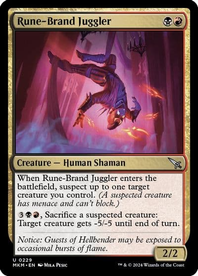 Rune Brand Juggler Murders at Karlov Manor Magic card