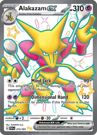 Alakazam ex SV: Paldean Fates Pokemon card
