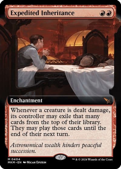 Expedited Inheritance Extended Art Murders at Karlov Manor Magic card