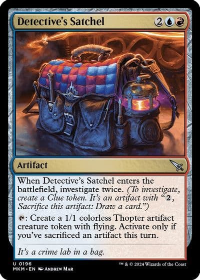 Detectives Satchel Murders at Karlov Manor Magic card