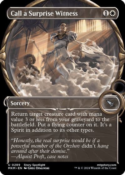 Call a Surprise Witness Showcase Murders at Karlov Manor Magic card