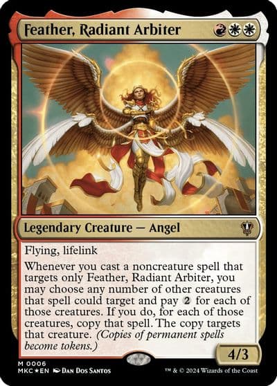 Feather Radiant Arbiter Commander: Murders at Karlov Manor Magic card