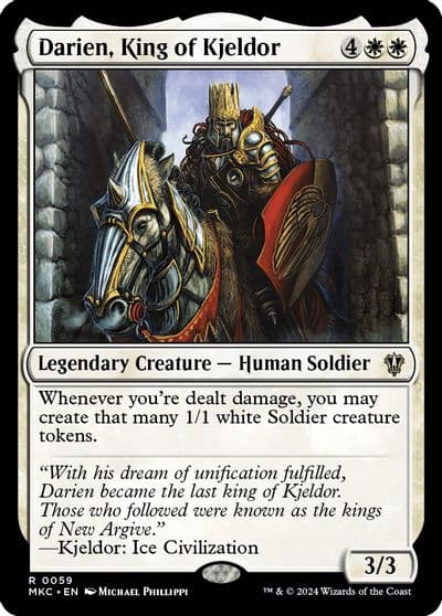 Darien King of Kjeldor Commander: Murders at Karlov Manor Magic card