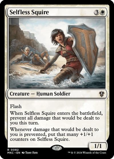 Selfless Squire Commander: Murders at Karlov Manor Magic card