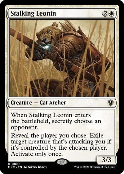 Stalking Leonin Commander: Murders at Karlov Manor Magic card