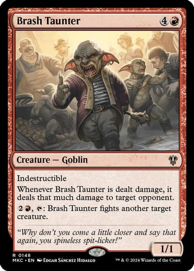 Brash Taunter Commander: Murders at Karlov Manor Magic card