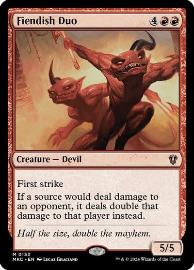 Fiendish Duo Commander: Murders at Karlov Manor Magic card