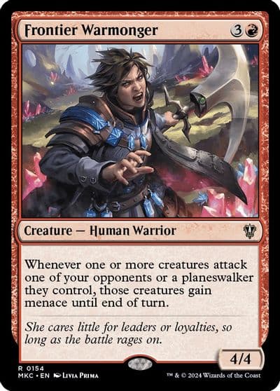 Frontier Warmonger Commander: Murders at Karlov Manor Magic card