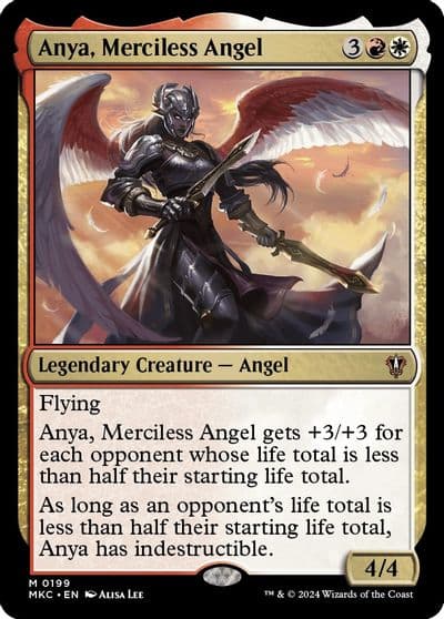 Anya Merciless Angel Commander: Murders at Karlov Manor Magic card